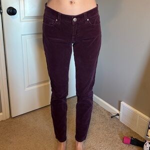 CAbi Burgundy Skinny Jeans